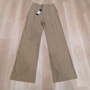 Jenni Kayne Brown Safari Linen Blend Riley Pants Size 2